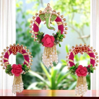 antiq world INDIA 3 Inch Shubh Labh Door Hanging Ganesh Ji Design Auspicious Entrance Pooja Room Decor for Diwali antiq world INDIA 3 Inch Shubh Labh Door Hanging Ganesh Ji Design Auspicious Entrance Pooja Room Decor for Diwali