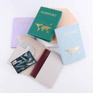 Quirk Passport Holder Cover, PU Leather Passport Cover Case Organiser with Wallet for Credit Card, Money, Boarding Passe Quirk Passport Holder Cover, PU Leather Passport Cover Case Organiser with Wallet for Credit Card, Money, Boarding Passe