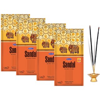                       SPARSH AROMATICS Sandal Agarbatti  Long-Lasting Sandalwood Handcrafted Sticks for a Peaceful Ambience(Pack of 4 x 110g)                                              