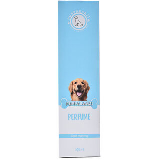                      PUPPARAAZI Good Morning Pet Perfume Spray with White Musk  Floral Water 200 ML  Fresh Scent  Flea Repellent for Dogs                                              
