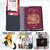 Quirk Passport Holder Cover, PU Leather Passport Cover Case Organiser with Wallet for Credit Card, Money, Boarding Passe