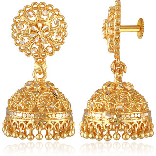                       Vivastri Shimmering Charming Jhumki Jhumka Earring for Women and Girls [VIVA2664ERG]                                              