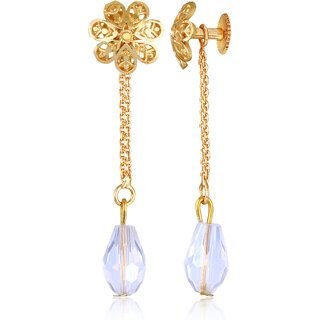                       Vivastri Daily wear Changeable Latkan Screw Back Stud Earring for Women and Girls [VIVA2695ERG]                                              