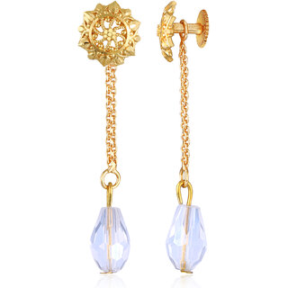                       Vivastri Daily wear Changeable Latkan Screw Back Stud Earring for Women and Girls [VIVA2698ERG]                                              
