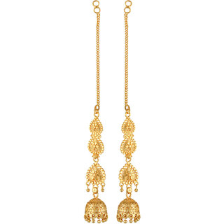                       Vivastri Elegant Twinkling Beautiful Kaanchain jhumki Earring for Women and Girls [VIVA2714ERG]                                              