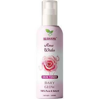 KUSHANK Rose Water - 100 Pure Natural Daily Glow Skin Toner KUSHANK Rose Water - 100 Pure Natural Daily Glow Skin Toner