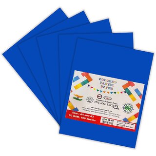                       A3 Colored Pastel Incandescent Paper 80 GSM  100 Sheets  Extra Large Craft  Decorative Paper for Posters  Projects                                              