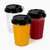 250ml Sipper Glass with Lid - 10 Pcs Pack And Free 10 Pcs Paper Straw