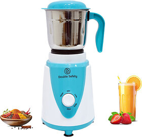 Double Safety Mixer Grinder 550 W Mixer Grinder(Toronto 1 Jar Mixer Grinder | 1 Jar | Blue)