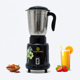 Double Safety Nutri Blender 400 W Mixer Grinder(Miami 1 Jar | 1 Jar | Black)