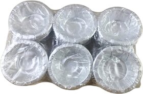 Paper Silver Coated Bowls - Prasad Wati  Pack of 6 packets 25x6