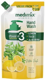 Medimix Herbal Hand Wash  Lemon, Tulsi  Aloe Vera  675ml