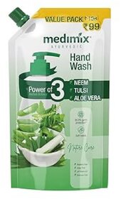 Medimix Nature Care Hand Wash Refill - Neem, Tulsi, and Aloe Vera - 675 ml