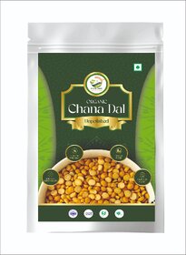 Simply Jaivik Unpolished Chana Dal  Rich in Protein  Fiber, Naturally Sun-Dried, Pure Taste, No Polishing (500gm)