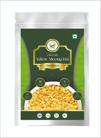 Simply Jaivik Premium Yellow Moong Dal  Split Moong Lentils, Unpolished, Rich in Protein  Digestive Fiber (1kg)