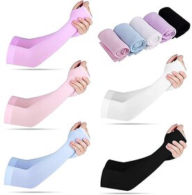 Ladies/Gents Cotton  Spandex UV Protection Cooling Arm Sleeves for Men  Women. Perfect for Cycling, Driving