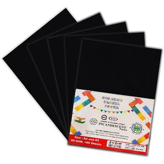                       A4 Colored Pastel Incandescent Paper 80 GSM  100 Sheets  Premium Quality Craft  Decorative Paper for School Projects                                              