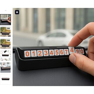                       Temporary Car Parking Mobile Number Display with Magnetic Numbers Stickers (1Pc)                                              
