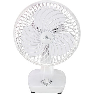                       Double Safety Dubai with 1 Year Warranty Energy Saving 40 mm Table Fan(White | Pack of 1)                                              