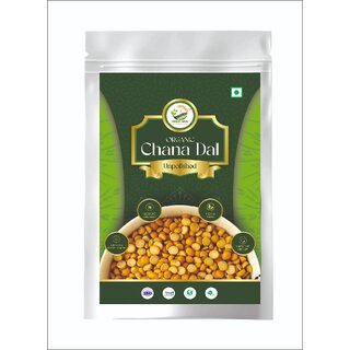 Simply Jaivik Unpolished Chana Dal  Rich in Protein  Fiber, Naturally Sun-Dried, Pure Taste, No Polishing (2kg)