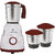 Double Safety London 550 W Mixer Grinder(London | 3 Jars | Red & White)