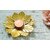 (Set of 1) Golden Metal Flower Tealight Candle Holder | Decorative Diya Stand for Festivals, Home Dcor & Gifting | Lotus Design Diya for Puja, Diwali & Special Occasions