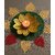 (Set of 1) Golden Metal Flower Tealight Candle Holder | Decorative Diya Stand for Festivals, Home Dcor & Gifting | Lotus Design Diya for Puja, Diwali & Special Occasions