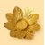 (Set of 1) Golden Metal Flower Tealight Candle Holder | Decorative Diya Stand for Festivals, Home Dcor & Gifting | Lotus Design Diya for Puja, Diwali & Special Occasions