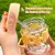 HOHO Glass Tumbler with Straw, Leak-Proof Lid  Letter Rubber Grip - 400ml  Stylish Wide Mouth Flask Hot Pink.