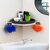 360 Degree Rotating Bathroom Corner Shelf,Kitchen,Plastic Multipurpose Wall Mount Bathroom Corner Shelf and Rack.