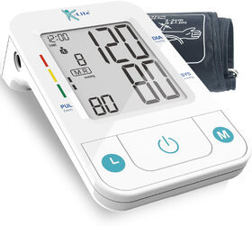 K-life 107Fully Automatic Digital Blood Pressure Checking Machine BP Testing instrument Bp Monitor  (White)