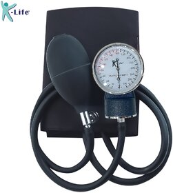 K-life Aneroid Manual Sphygmomanometer & Pressure Gauge Blood Pressure Machine Bp Monitor  (Black)