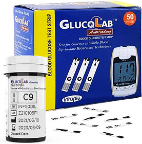 K-life Glucolab Glucose Sugar Testing 50 Glucometer Strips