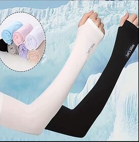 Prism Arm Sleeves with Thumb Hole - Unisex Sun Protection Hand Covers for Men, Women, Boys & Girls