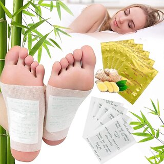                       10 pcs of Organic Health gold Foot Patch (gold Patch++) Remove Toxins Ginger Foot Detox Pads For Foot And Body Cleansing                                              