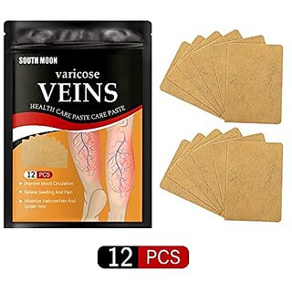 12Pcs Varicose Veins Patches Skin-Friendly Non-Toxic Improve Varicosity Dredge Vein Relieve Soothe Swelling Pain Instant 12Pcs Varicose Veins Patches Skin-Friendly Non-Toxic Improve Varicosity Dredge Vein Relieve Soothe Swelling Pain Instant