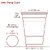 Infant Beer Pong Glasses Set of 15 - Red