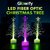 Fibre Optic Christmas Tree, LED Colour-Changing Mini Tree with Star Topper, 12 cm Height, Battery Powered Table Dcor