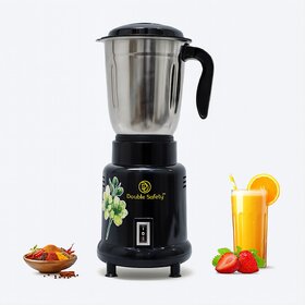 Double Safety 1 Jar Mixer Grinder 400 W Mixer Blender  (Miami 1 Jar  1 Jar  Green flower artwork
