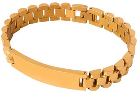 Creative Geometric Style Men's Titanium Steel Bracelet - Trendy and Unique Design (NE017 Steel Bracelet 20cm)