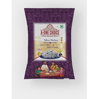 A-ONE CHOICE Mini Duber 5kg Basmati Rice Extra Long Grain, Naturally Aromatic, Fluffy Texture  Non-Sticky Rice