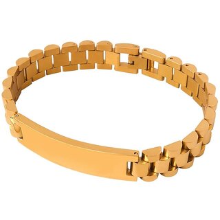 Creative Geometric Style Men's Titanium Steel Bracelet - Trendy and Unique Design (NE017 Steel Bracelet 20cm)