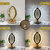 Panthalassa Crystal Table Desk Lamp Touch Control Table Lamp (21 Cm, White)