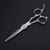 Professional Hairdressing Scissors Barber Shears with Ceramic Blades for Precision Cutting (Straight Scissors, Silver)
