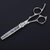 Professional Hairdressing Scissors Barber Shears with Ceramic Blades for Precision Cutting (Straight Scissors, Silver)