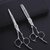 Professional Hairdressing Scissors Barber Shears with Ceramic Blades for Precision Cutting (Straight Scissors, Silver)