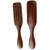 Narrow Cushion Massage Hair Brush, Natural Golden Sandalwood Detangling Comb, Portable Wooden Hairbrush for Smooth, Shiny Hair (Plain Narrow Cushion Brush 4cm)