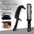 Precision Hair Clipper Comb Set - S-Shaped, Curved, and Flat Styling Combs for Professional Haircuts (BlackandBlack)