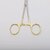 Gold Handle Needle Holder Scissors Dual-Use Multi-Functional Forceps with Inlaid Grips (12.5cm Golden Handle Needle Holder)