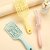 Hollow Out Quick-Dry Detangling Hair Brush, Macaron Square Handle, Massage Comb for Smooth, Tangle-Free Hair (Pink)